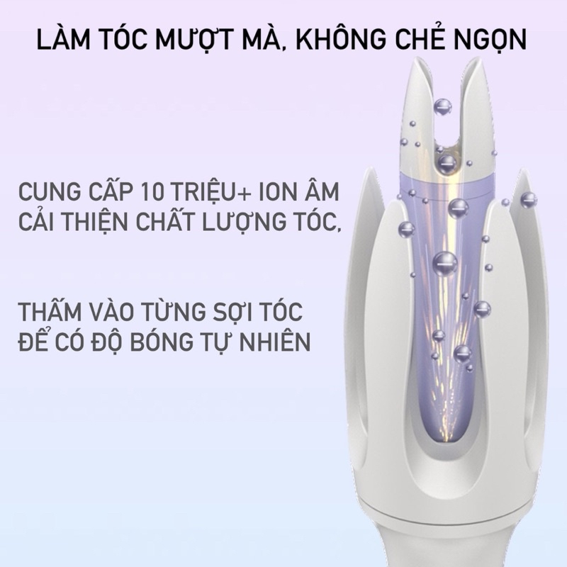 Máy Uốn Tóc Tự Động FAERS PLUS Trục Dài Phủ Gốm Sứ Cao Cấp Uốn Xoăn Tóc Gợn Sóng Phiên Bản 2023 - Chikokids