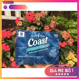 Xà bông cục sạch da Coast của Mỹ, trọng lượng 113g, Set 2 cục