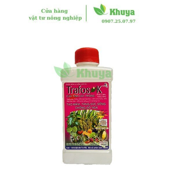 Phân bón lá Trafos K 500ml Cứu tinh cây trồng và tạo mầm