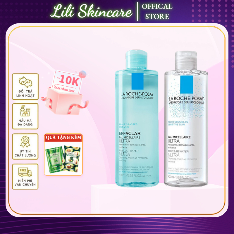 La Roche Posay Purifying Micellar Water Nước Tẩy Trang Cho Mọi Loại Da - Halo Store Làm Dịu Và Phục Hồi Làn Da Bị Thương