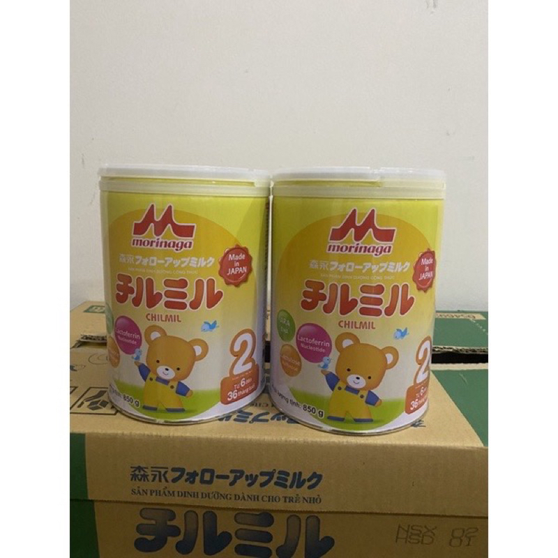 combo 2h sữa morinaga số 2- 850g (date t8/2024)