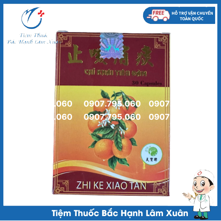 Chỉ Khái Tiêu Đàm Hỗ Trợ Ho Dàm, Suyễn, V.iêm Phế Quản Hộp Vỉ 30 Viên
