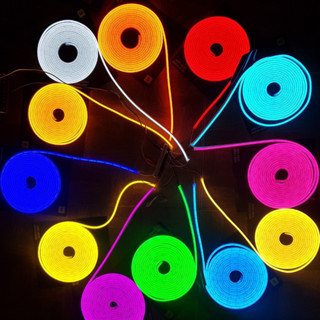 Cuộn Led NEON 12V 5M, chống nước, dùng để trang trí, tạo logo, uốn chữ uốn hình quảng cáo siêu đẹp, nhiều màu lựa chọn