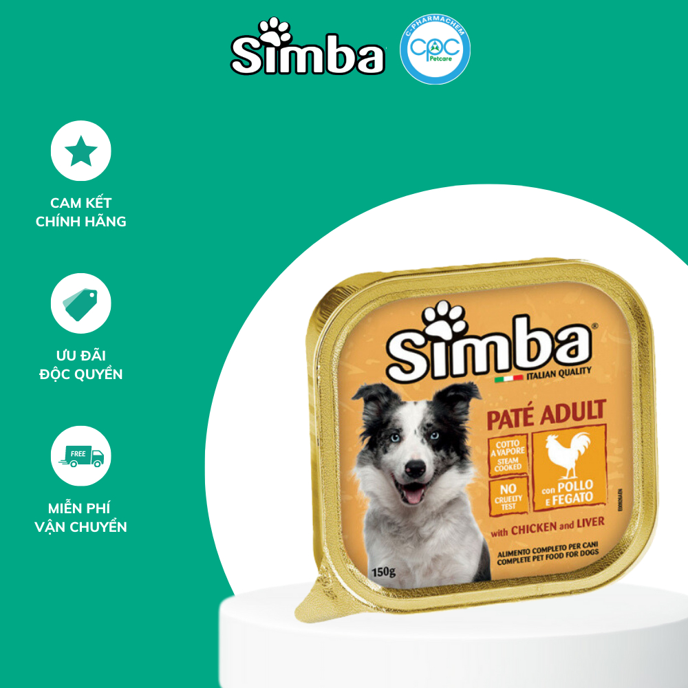 Pate Simba cho chó trưởng thành - Nhập khẩu Ý