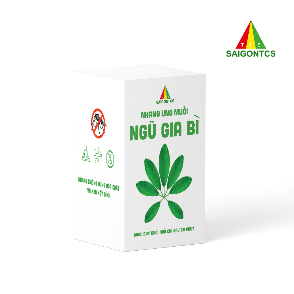 Viên nhang ung muỗi Ngũ Gia Bì SAIGON TCS - đuổi muỗi và côn trùng chỉ sau 30P - hoàn toàn từ thảo mộc thiên nhiên