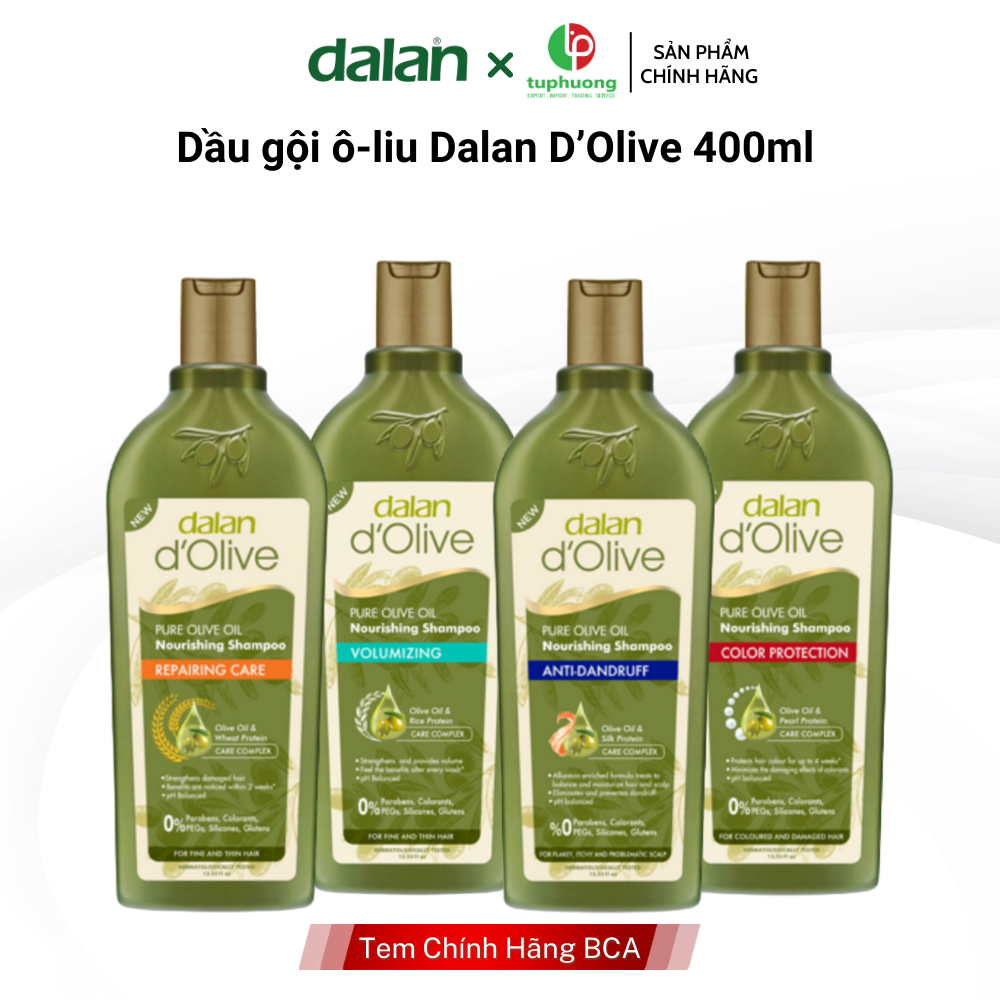 Dầu gội ô-liu Dalan D’Olive Shampoo 400ml