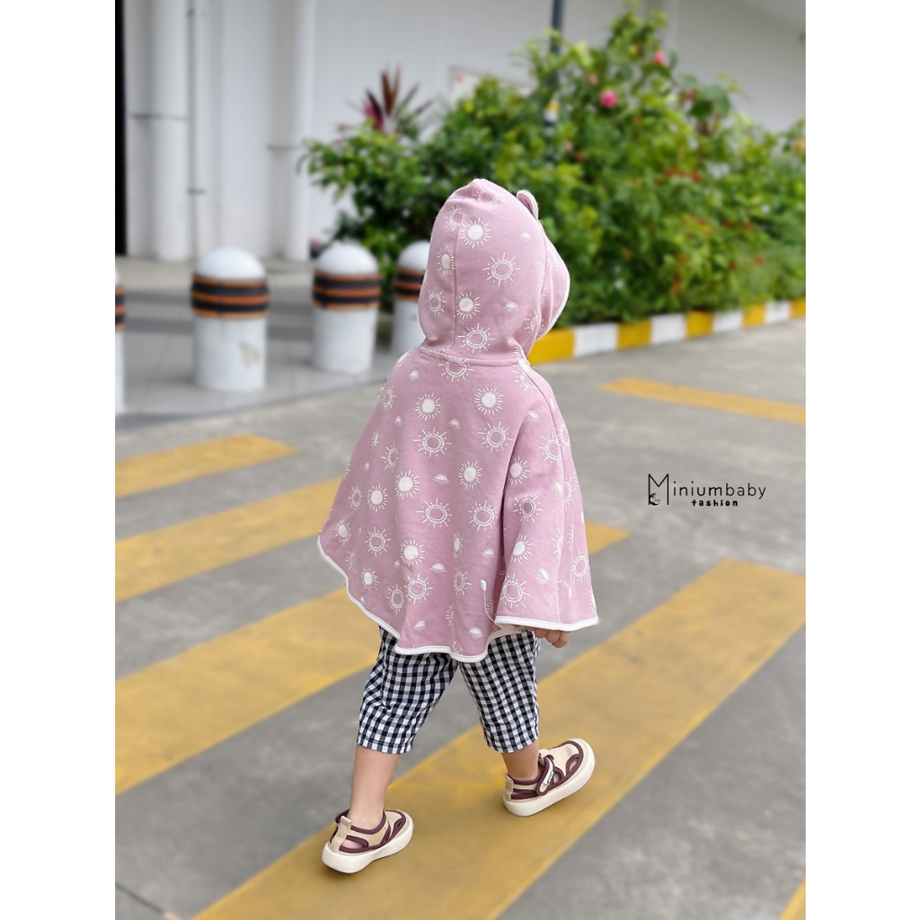 Áo choàng chống nắng cản gió giữ ấm cho bé trai ủ cho bé sơ sinh đồ đi biển bé gái miniumbabyfashion ACCD