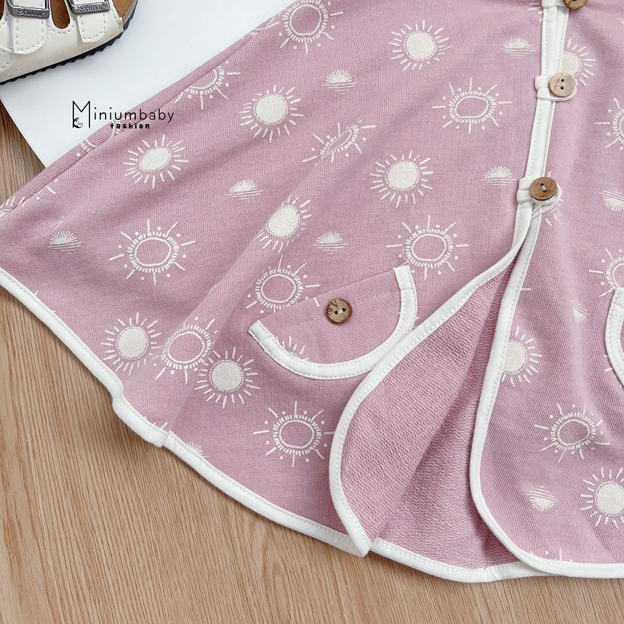 Áo choàng chống nắng cản gió giữ ấm cho bé trai ủ cho bé sơ sinh đồ đi biển bé gái miniumbabyfashion ACCD