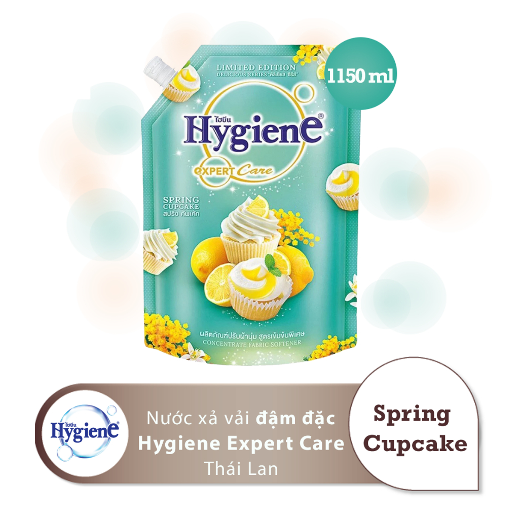 Nước Xả Vải Đậm Đặc Hygiene Expert Care Thái Lan Túi 1150ml Spring Cupcake