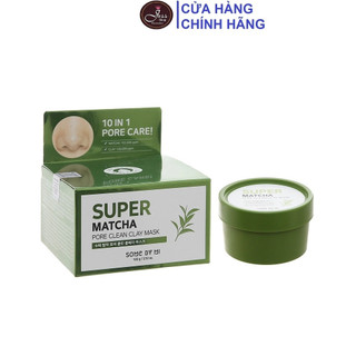 Mặt nạ đất sét some by mi super matcha pore clean clay mask 100g