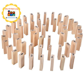 Bộ Đồ Chơi Rút Gỗ Wiss Toy(Gồm 54 Thanh Gỗ Và 4 Xúc Xắc)