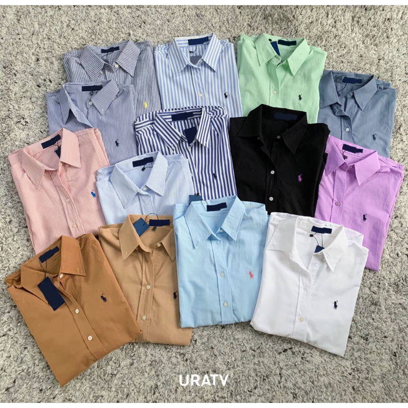 Áo sơ mi thêu P0.L0 245 chất linen phom suông