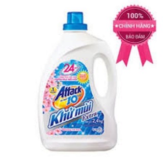 Combo 2 món nước giặt attack (chai 2.4l + túi 1.2l)