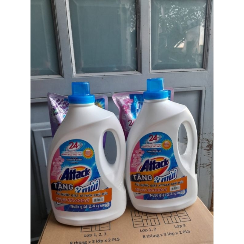 Combo 2 món Nước giặt attack