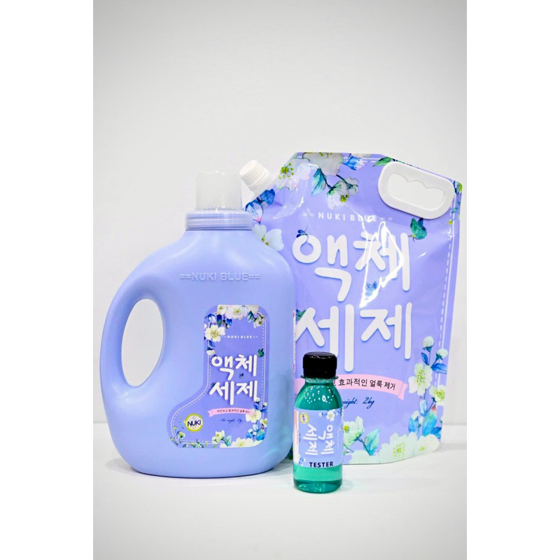 Chai Mini Size Nước Giặt Hàn Quốc Nuki Blue 100ml Hương Thơm Dịu Nhẹ,Tiện Lợi Mang Theo Khi Đi Du Lịch