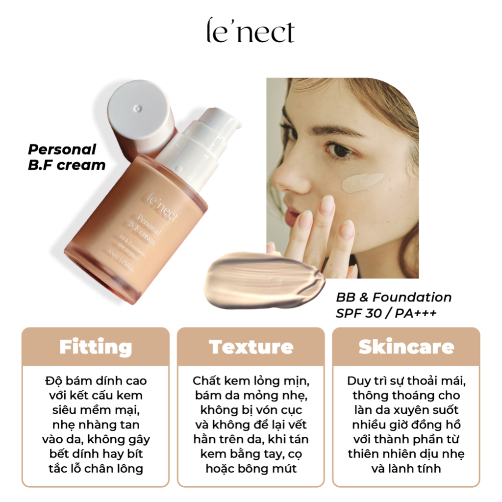 Kem Che Nền Be'Balance Lenect BF Cream (30g)