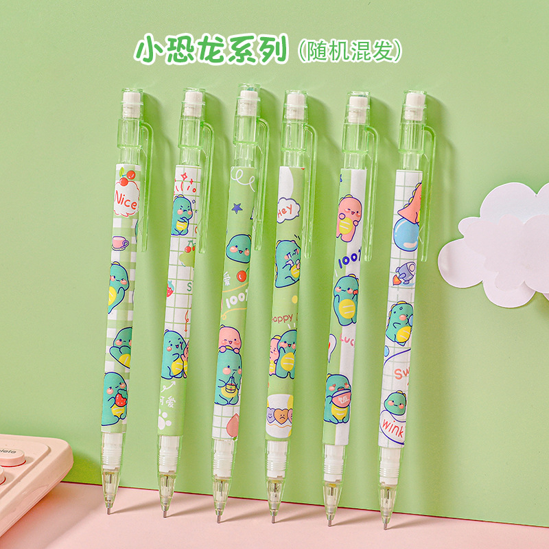 Bút chì kim cute - bút chì bấm màu xanh hồng ngòi 0.5 mm, bút chì đồ dùng học tập dễ thương hokami store