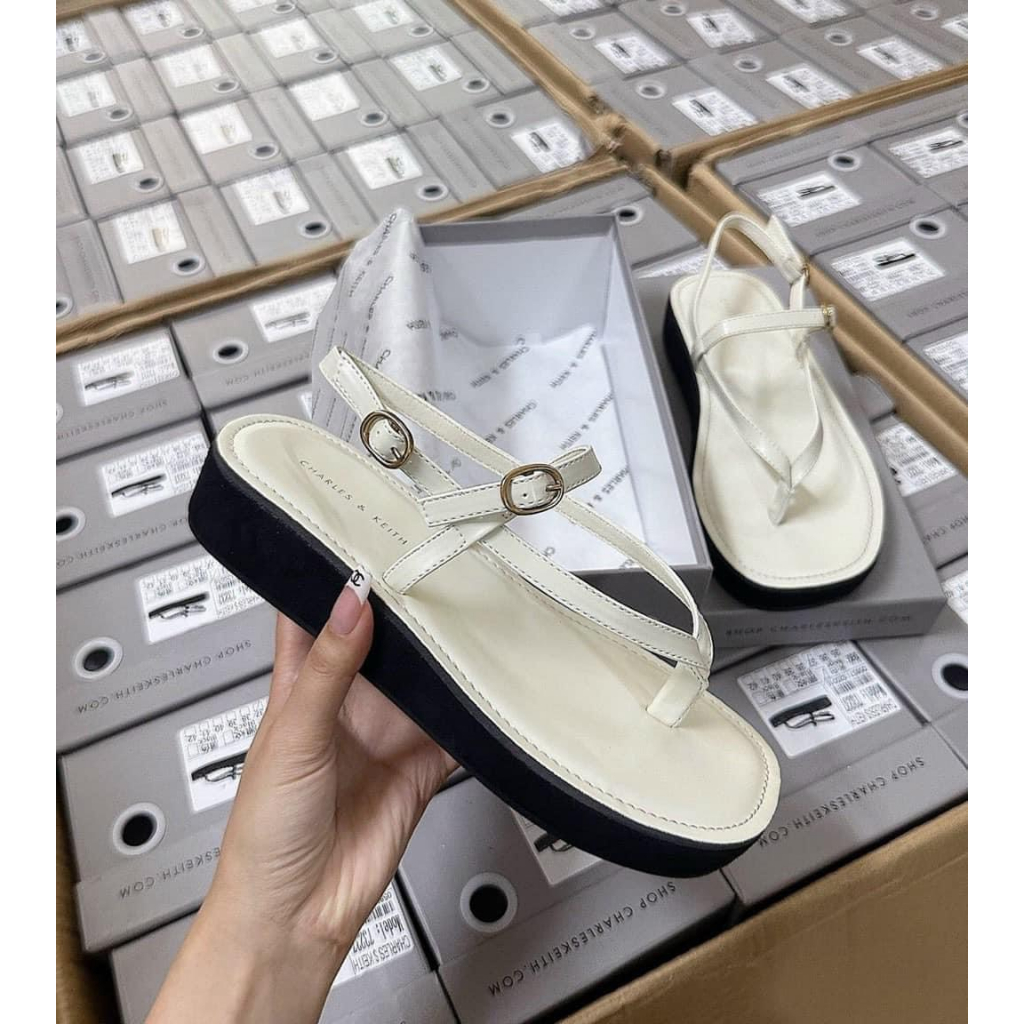 Sandal nữ xỏ ngón quai ngang siêu nhẹ siêu êm