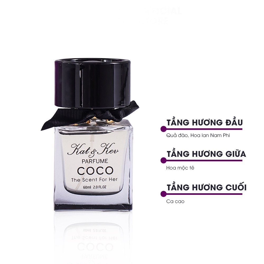 Nước hoa nữ COCO KAT & KEV hàng chính hãng lưu hương lâu (60ml)