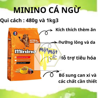 [Mã PET80K giảm 8% tối đa 80K đơn 350K] THÙNG 6 TÚI MININO 1.3KG.