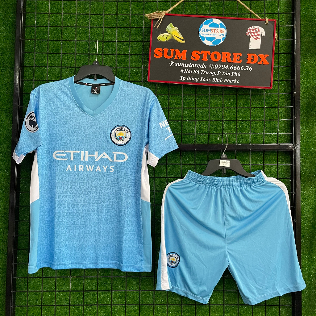 Quần Áo Bóng Đá CLB Man Ci Ty 2021 - Áo Đấu Hot Mẫu Mới, Cực Đẹp