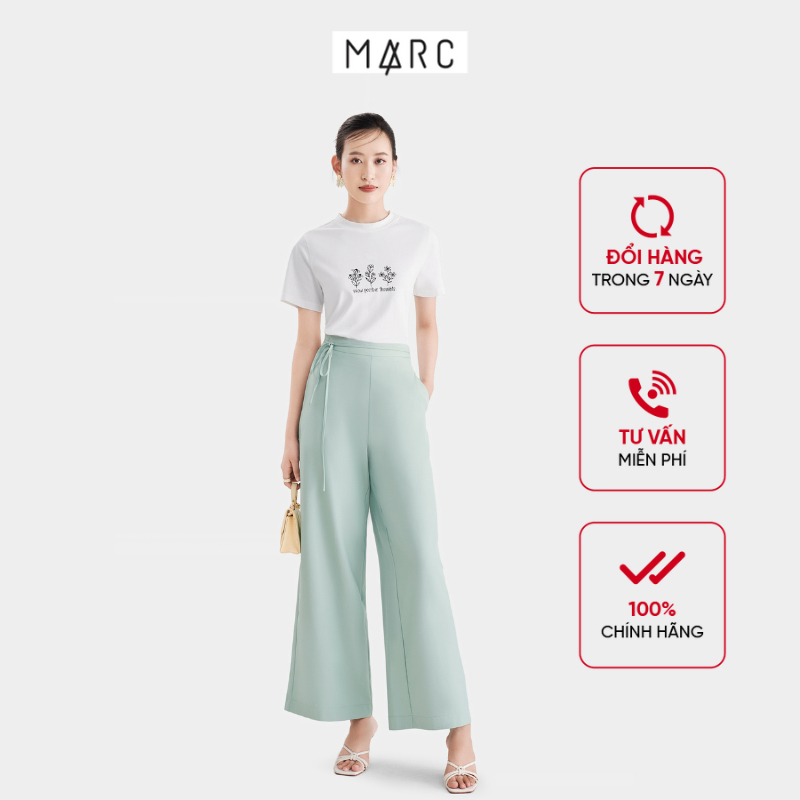 Quần Dài Nữ MARC FASHION Ống Suông Phối Dây Thắt Lưng - CBVH062923