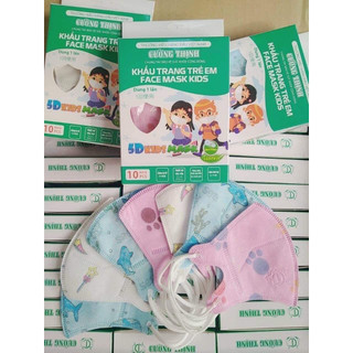 Khẩu trang 5D kháng khuẩn cho bé từ 0-8 tuổi