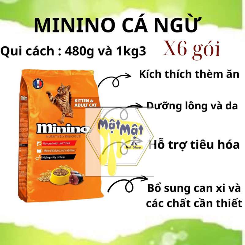 THÙNG 6 TÚI MININO 1.3KG.