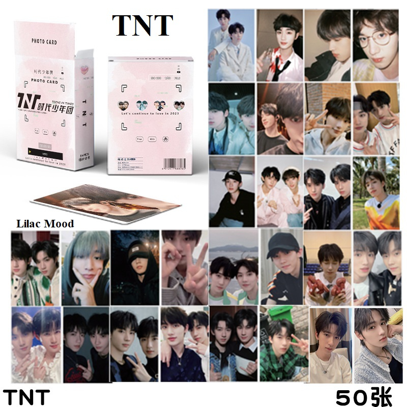 (sẵn) TNT | Hộp thẻ card laser 50 tấm (mới) Thời đại thiếu niên đoàn lomo lomocard polaroid
