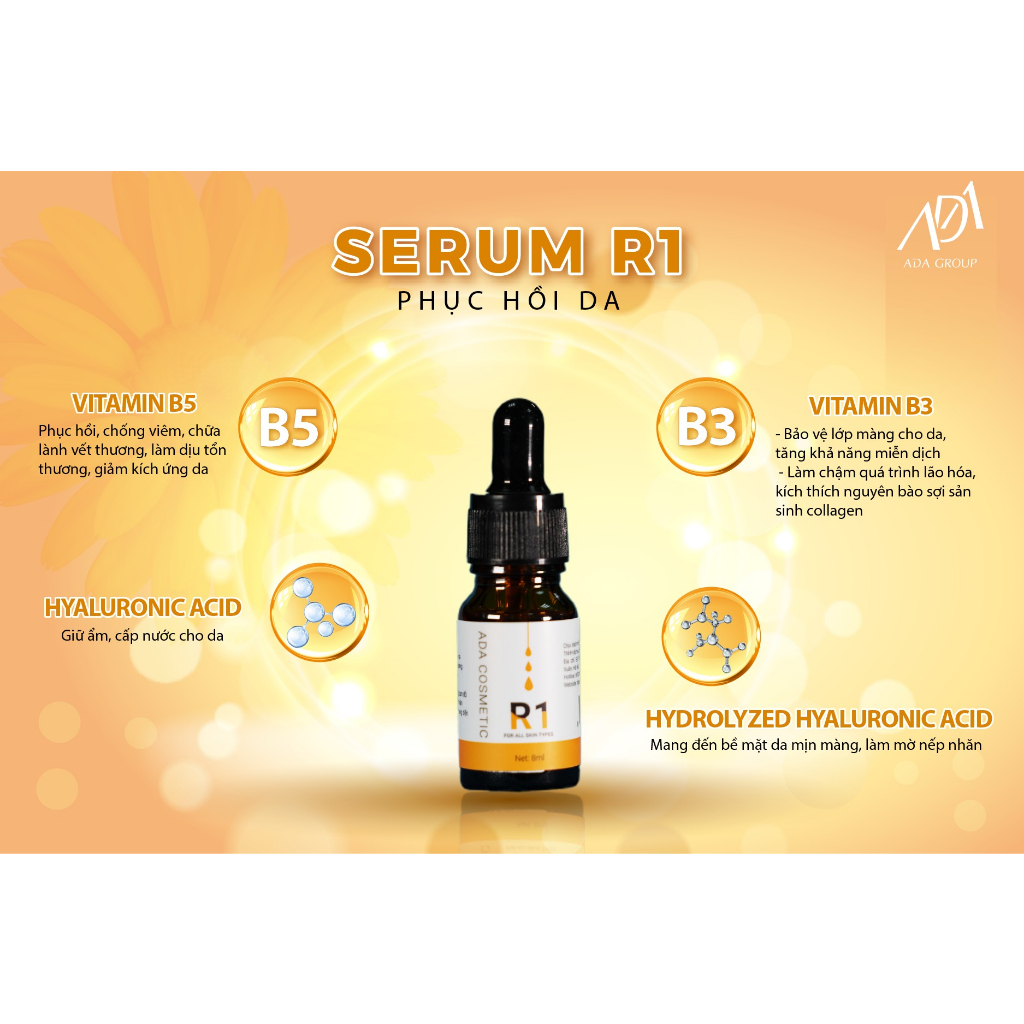 Serum R1 ADA GROUP Siêu Phục Hồi Da,Làm Săn Chắc Da & Mờ Vết Nhăn
