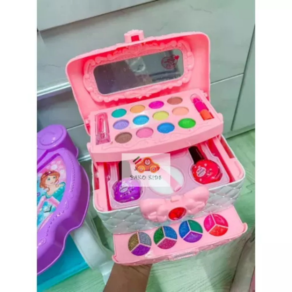 Đồ Chơi Cho Bé Gái, Đồ Chơi Trang Điểm Cho Bé Gái Chất Liệu Cao Cấp, An toàn, Dễ Tháo, Rửa Sạch Bằng Nước