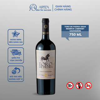 Rượu vang đỏ red wine rượu vang chile toro de piedra gran reserva syrah cabernet sauvignon azora 750ml 14.5%
