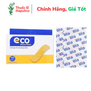  Băng dán cá nhân ECO loại bản vải - Hộp 102 miếng 