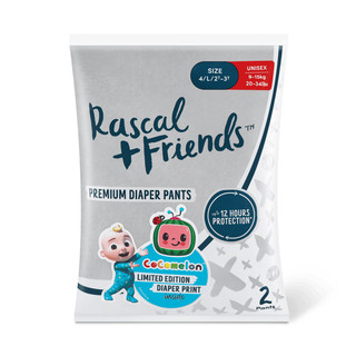 Combo 2 gói tã dùng thử rascal + friends cocomelon 2 miếng x 2 - size m/ xl
