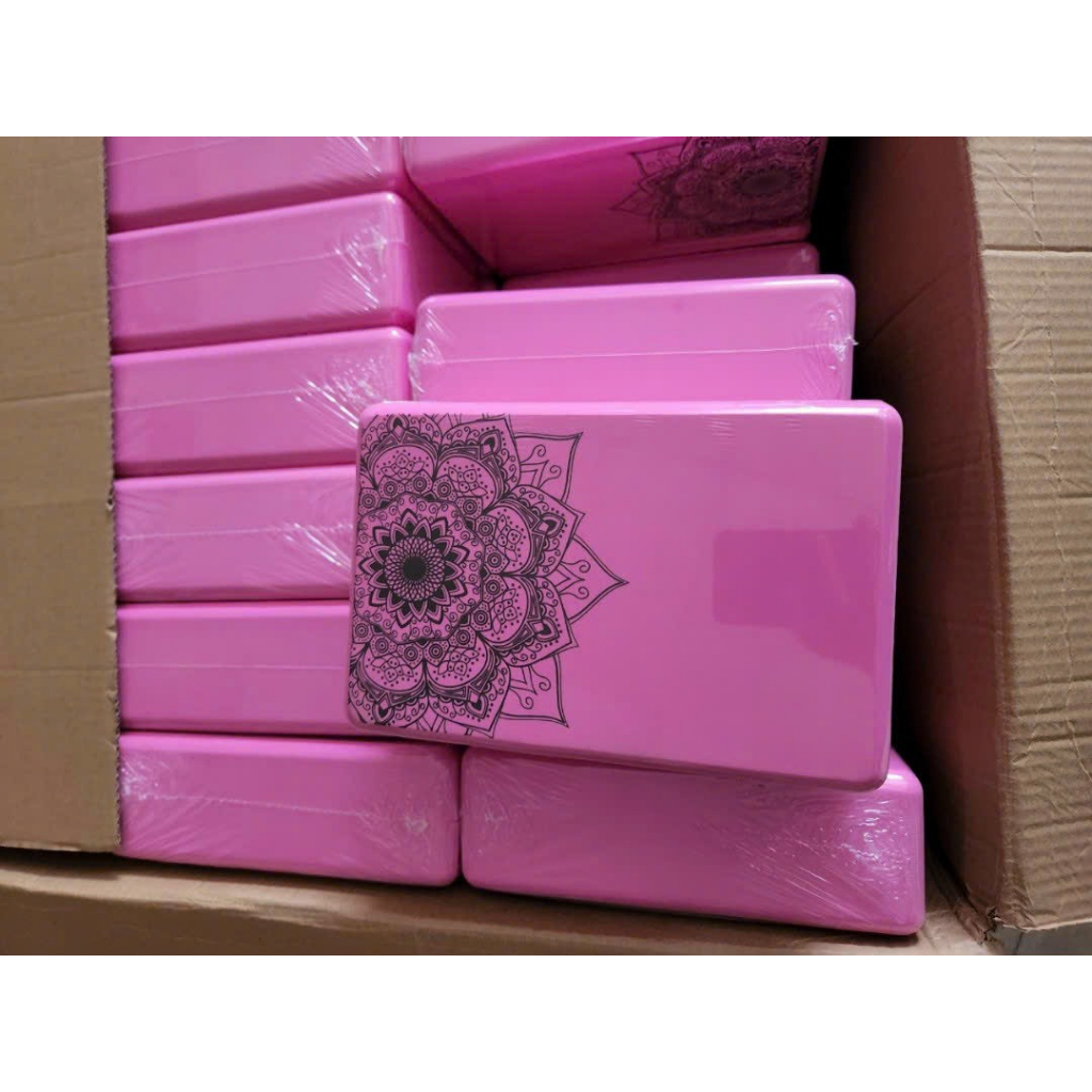 Combo Vòng gai 20cm + 2 gạch 480gr hoa văn, Hàng Cao Cấp Hỗ Trợ Các Bài Tập Yoga