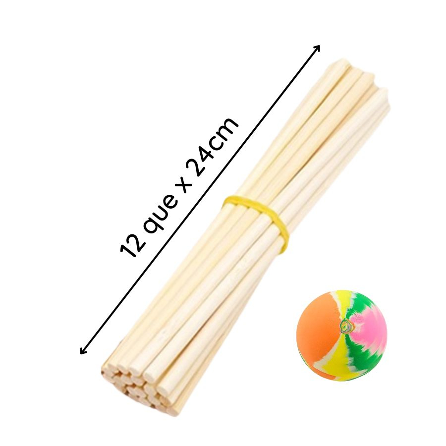 Bộ chơi chuyền banh đũa tre