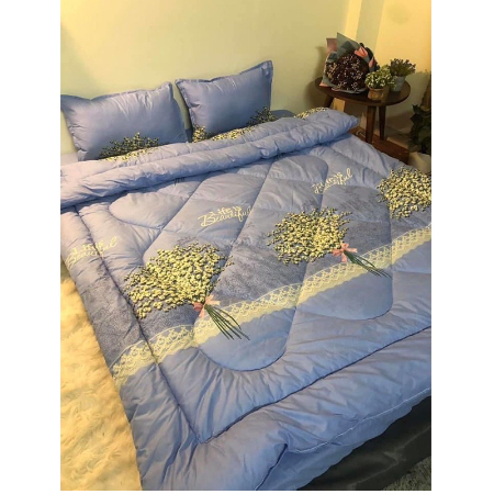 Set chăn phao 5 món bao gồm ( 1 chăn phao+1 ga giường+2 vỏ gối đầu+1 vỏ ôm) - đủ size - nhiều mẫu lựa chọn - [VỊT HỒNG]