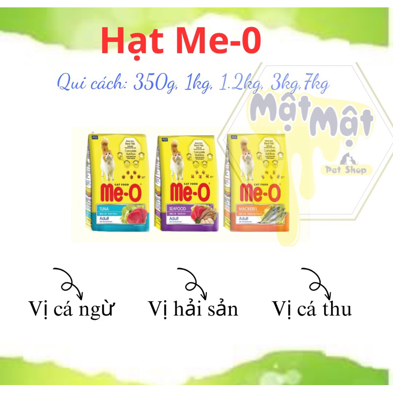Thức ăn hạt mèo Me-O 350gr