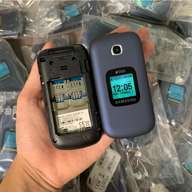 Điện thoại Sam Sung Nắp Gập SM- B311V 2Sim - Máy Mới 100% Fullbox - Siêu Nhỏ Gọn Loa Lớn - Bảo Hành 12 Tháng
