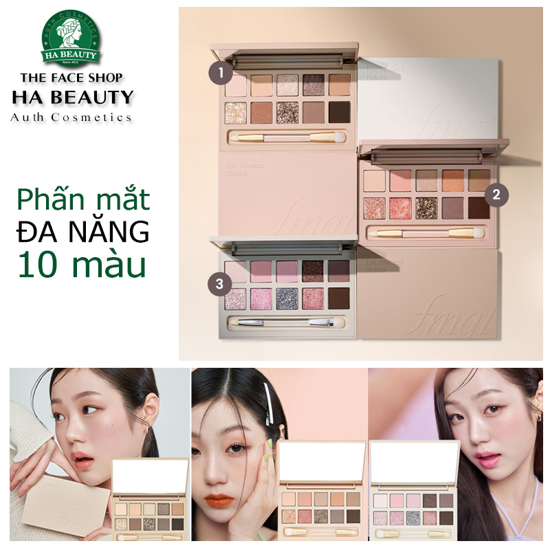 Phấn mắt đa năng bảng 10 màu THE FACE SHOP fmgt Eye Moment Palette Hàn Quốc