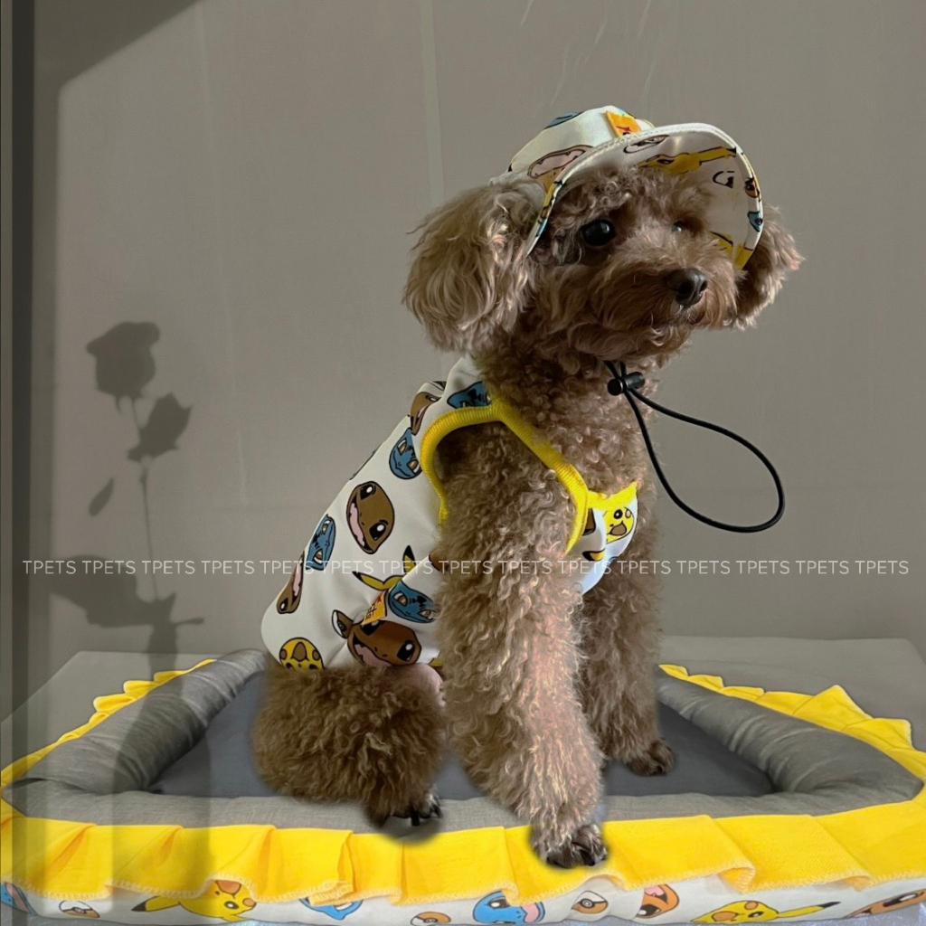 Áo 2 dây thời trang mùa hè cute dành cho chó mèo thương hiệu TPETS