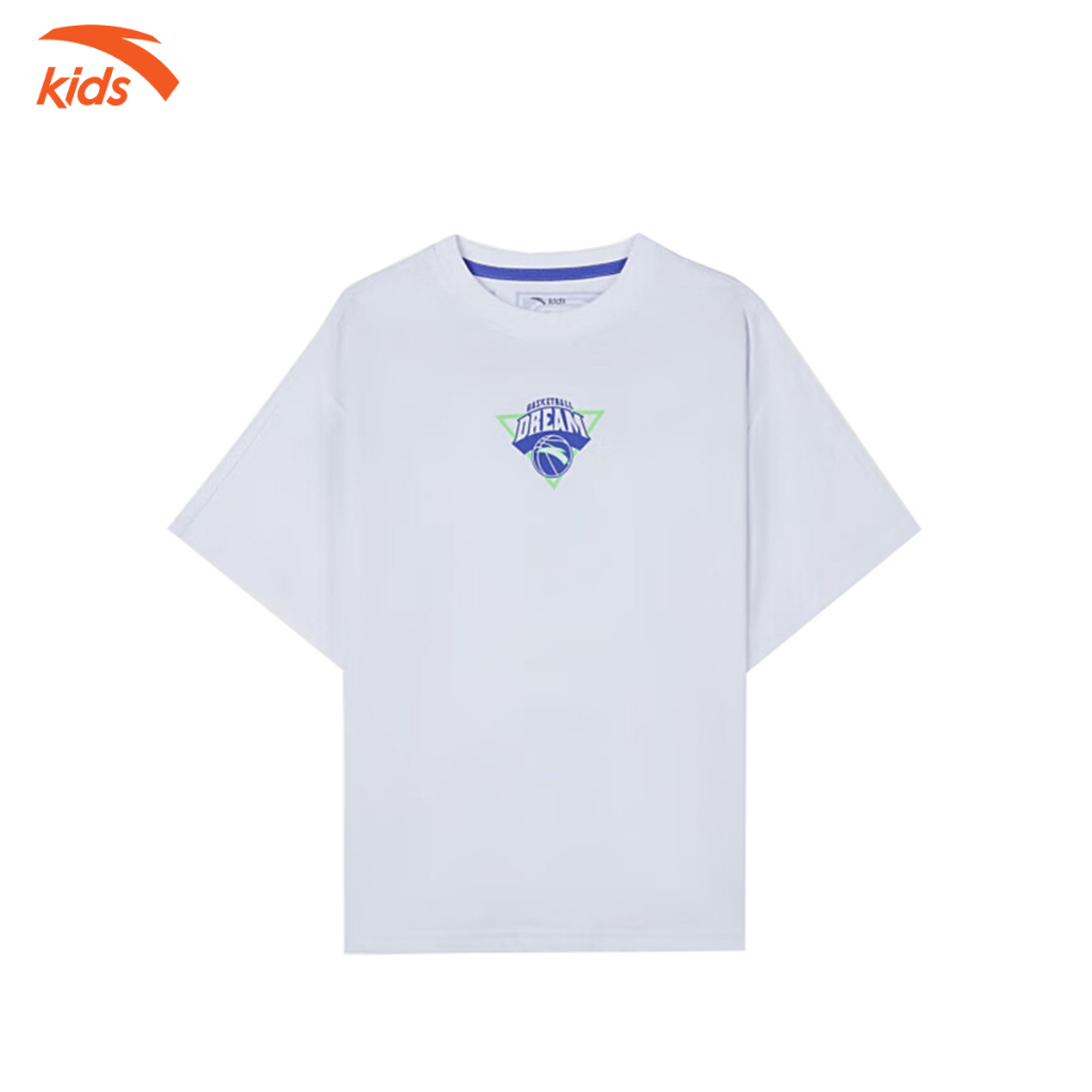 Áo phông thể thao bé trai Anta Kids vải cotton, thoáng khí W352321143