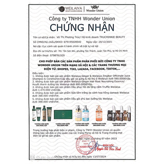 Bộ Gội Xả Kích Thích Mọc Tóc & Giảm Gãy Rụng WEILAIYA Gừng - Hà Thủ Ô 400ml