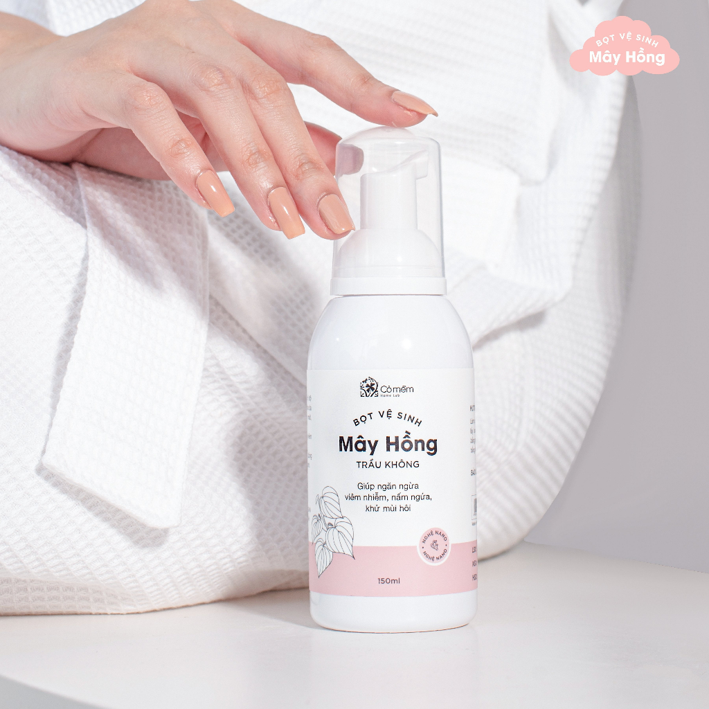 [MINI SIZE] Bọt Vệ Sinh Phụ Nữ Mây Hồng Tinh Chất Trầu Không Cỏ Mềm 50ml