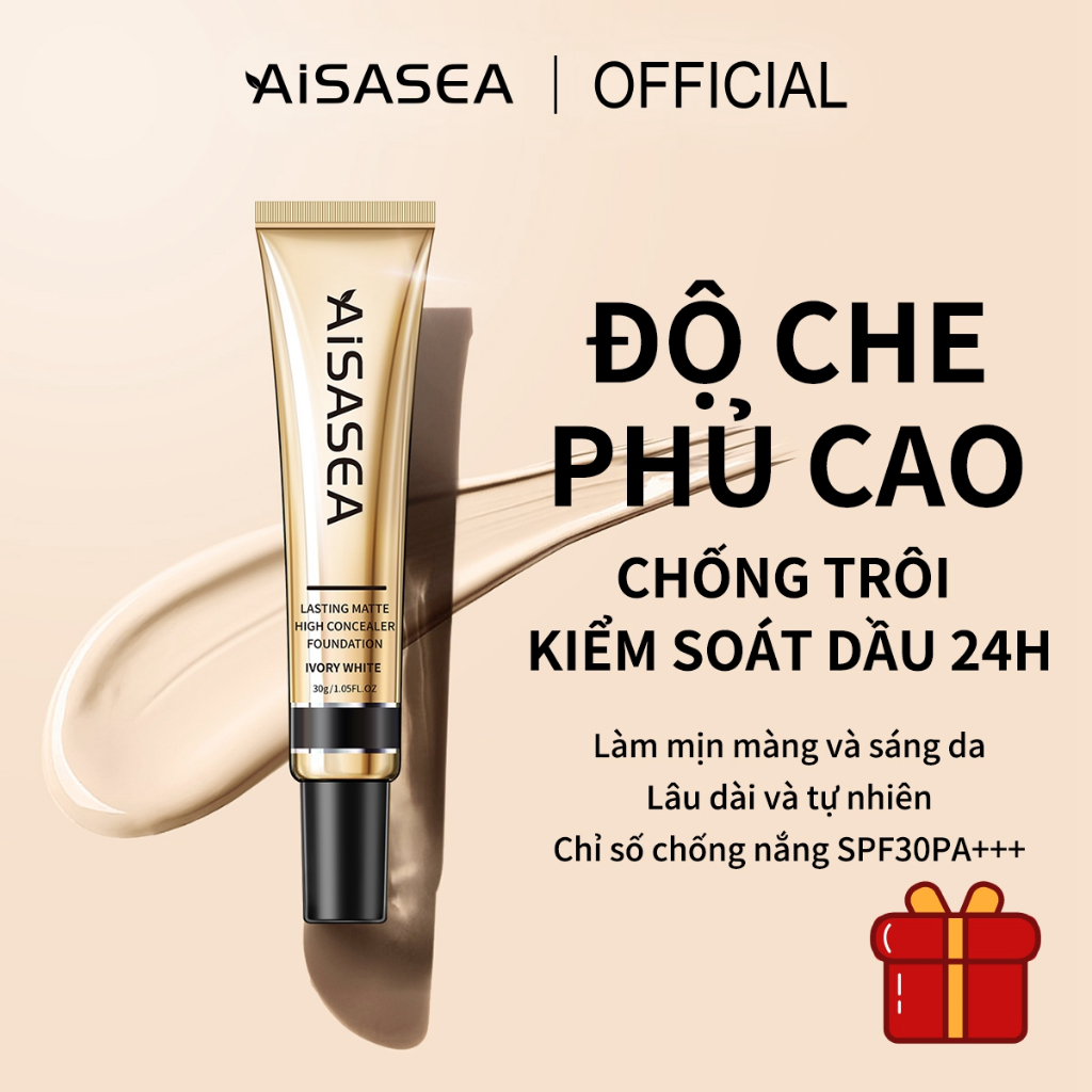 Kem nền AiSASEA 30g che khuyết điểm lâu trôi suốt 24 giờ cao cấp SFP30 PA++++ | BigBuy360 - bigbuy360.vn