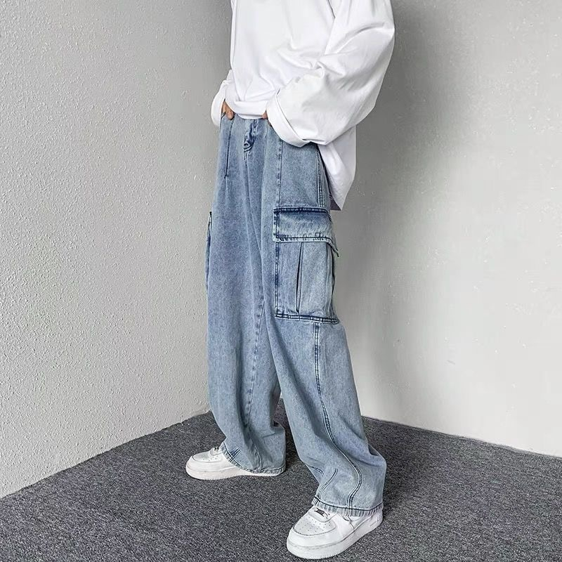 Quần jean túi hộp 6 túi dáng rộng Cargo pants nam nữ ống suông MIAA form rộng túi hộp Unisex phối nhiều túi trơn