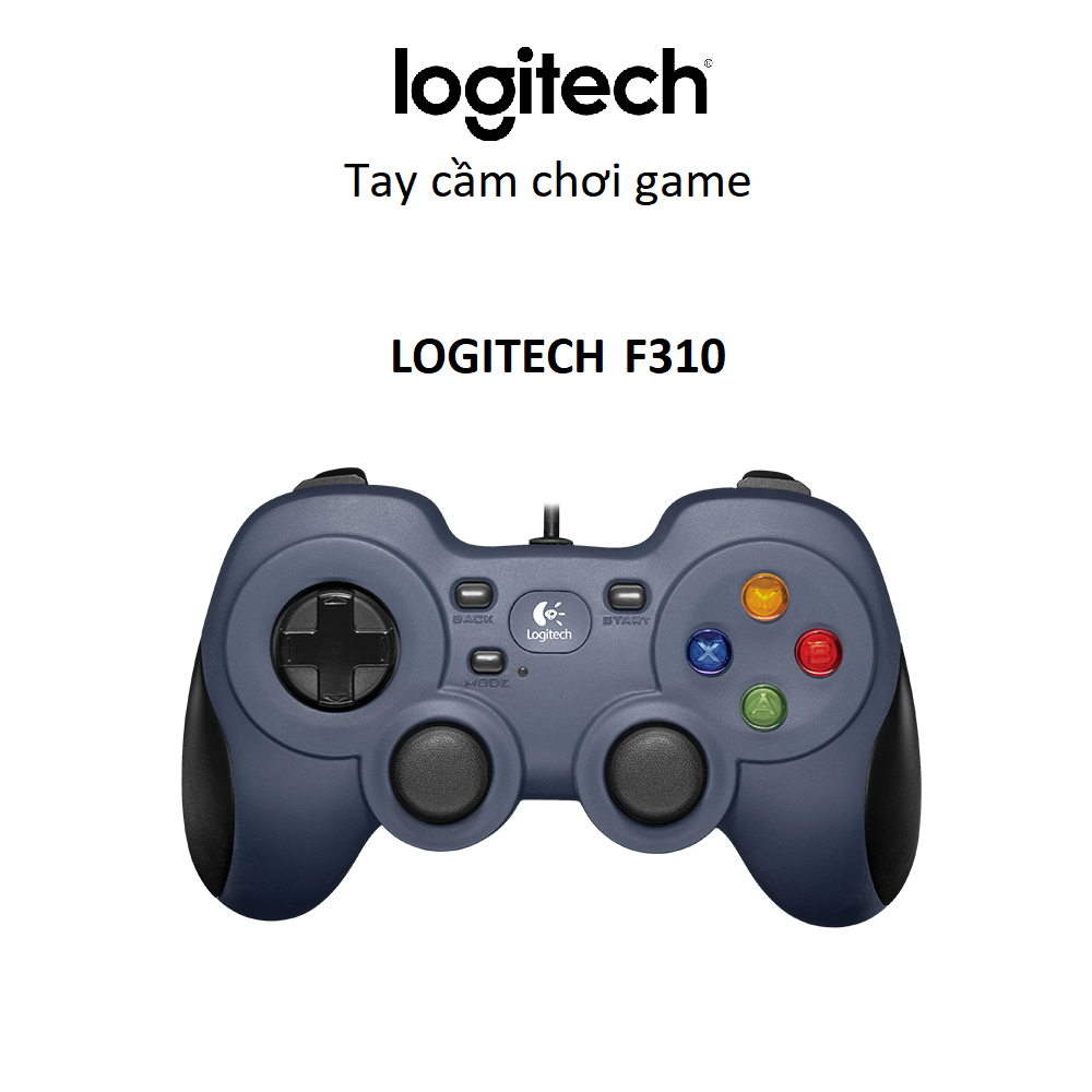 Tay cầm chơi game Logitech F310 console có dây - 4 phím di chuyển D-Pad, TV Android, dây 1.8m