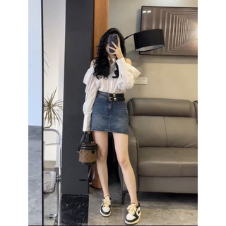 (SẴN) Áo sơ mi hở vai