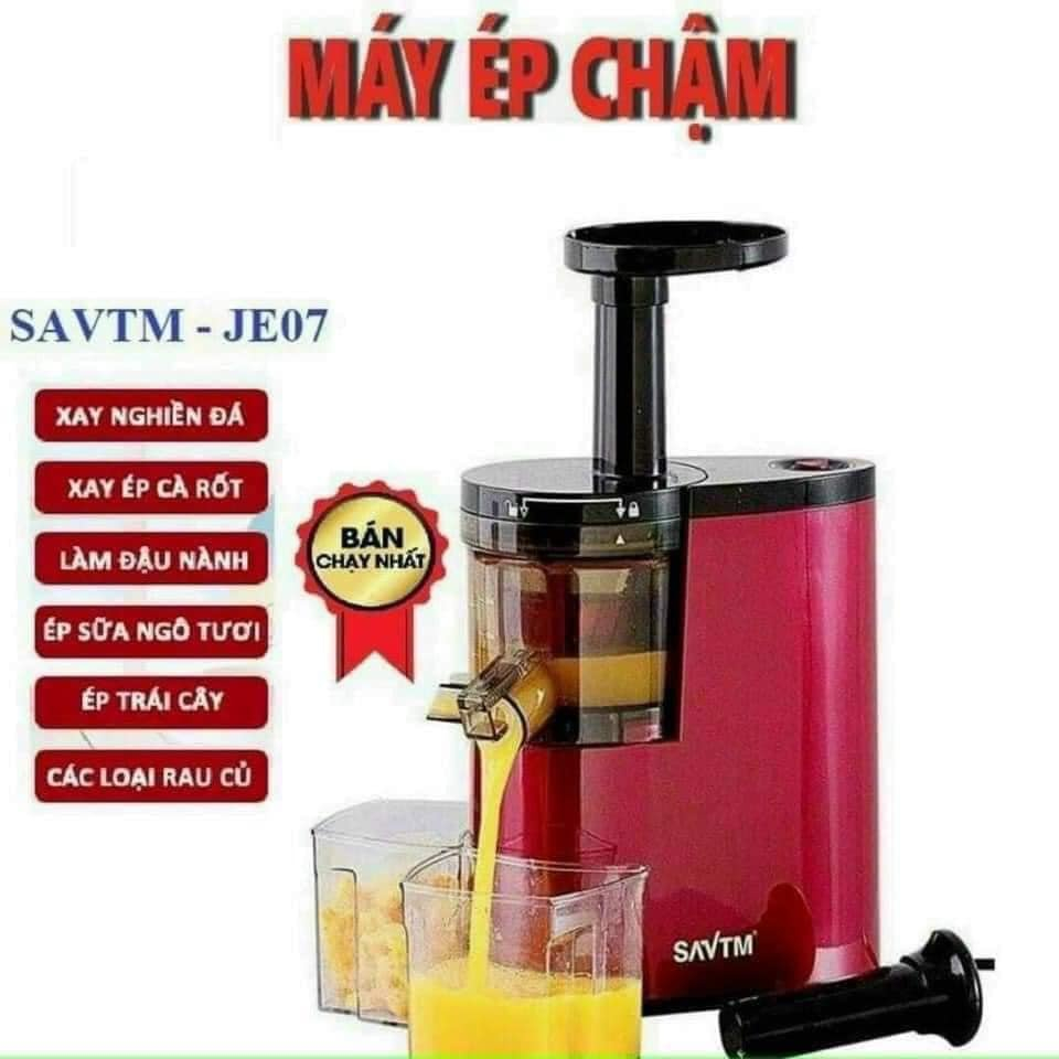 MÁY ÉP TRÁI CÂY/ MÁY ÉP CHẬM SAVTM JE07 HÀNG CAO CẤP BẢO HÀNH 6 THÁNG Booboo.shop01