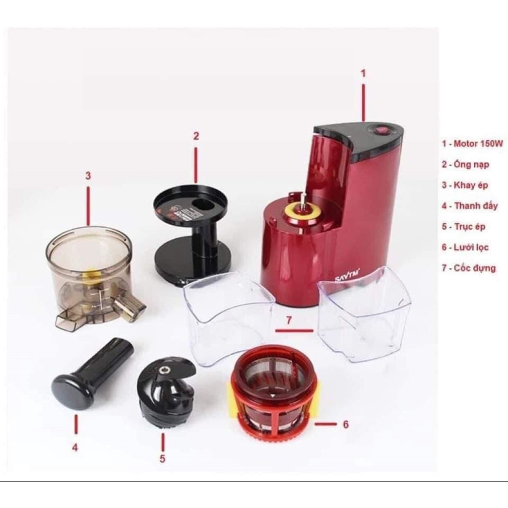 MÁY ÉP TRÁI CÂY/ MÁY ÉP CHẬM SAVTM JE07 HÀNG CAO CẤP BẢO HÀNH 6 THÁNG Booboo.shop01